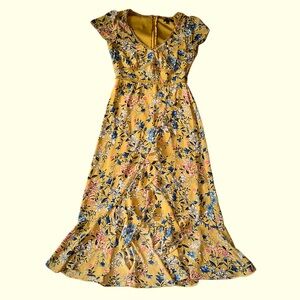 Maxi Sunset Yellow Dress